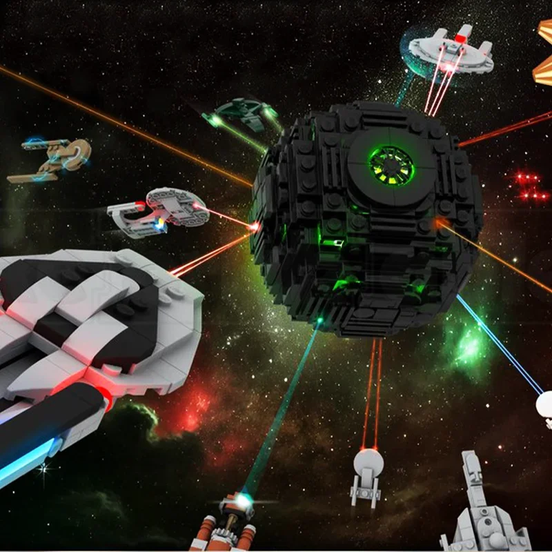 

980pcs MOC Star Trek Advented Calendar 24 Ships Same Scale Modular Design Education Model Building Blocks Birthday Toys Gift