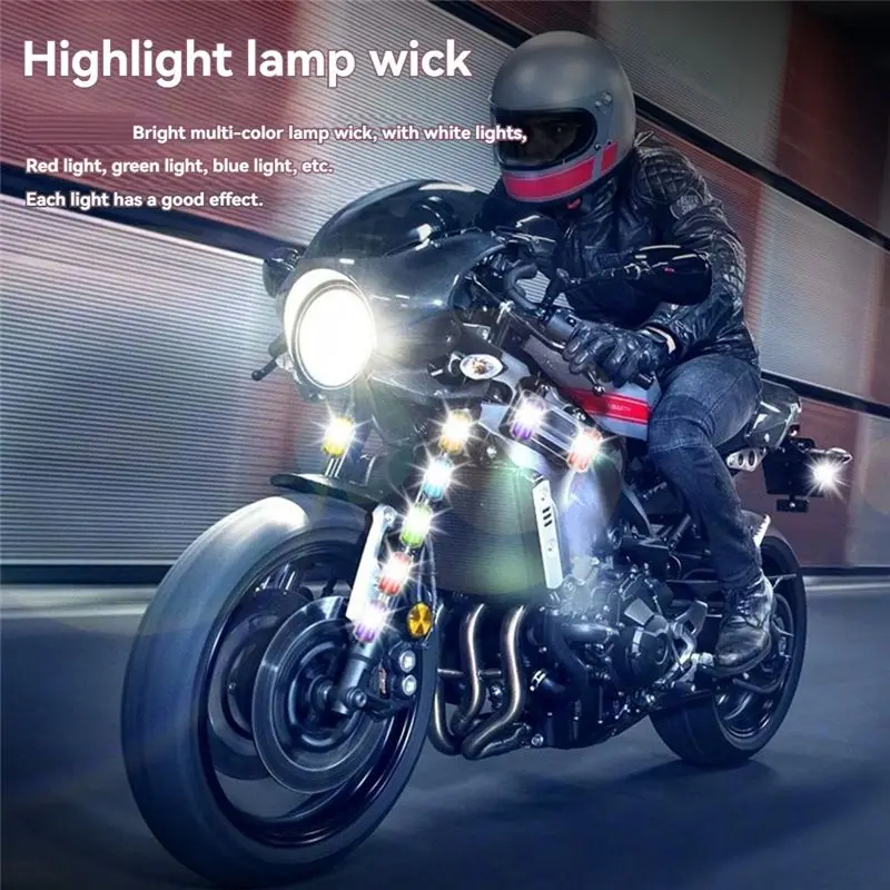 【A17Z】Wireless LED Drone Strobe Light For Motorcycle Car Bike 2.4G Remote Control Flash Warning Light Signal Light