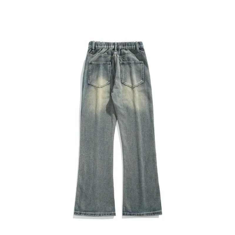 Dünne Jeans Lässige Mode Streetwear Hohe Taille Teen Unisex Gerade Hose Herbst Winter Männer Neue Klassische Breite Bein Denim Hosen