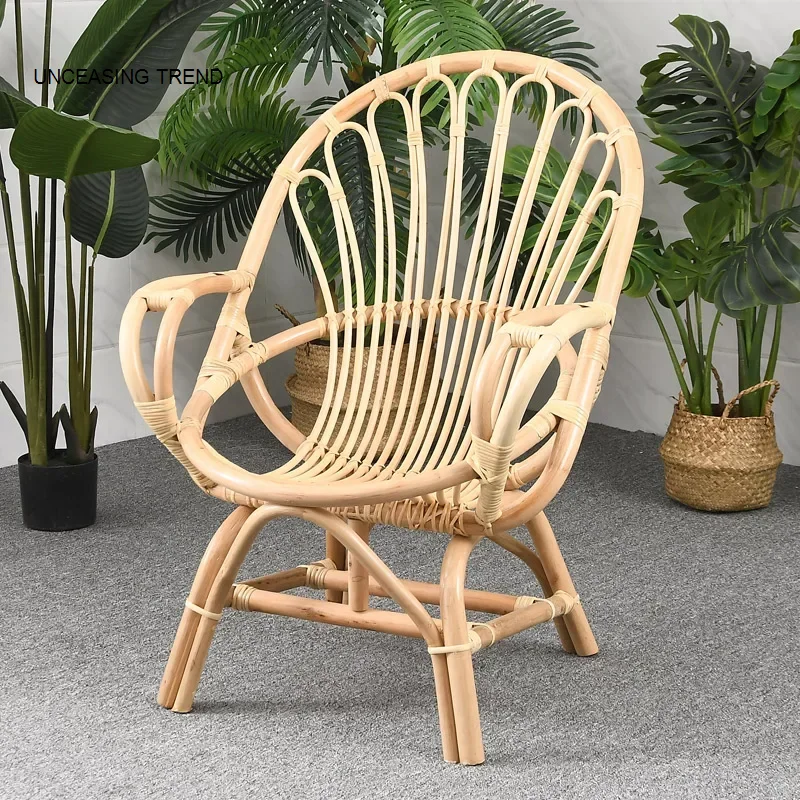 Lounge Dining Chair Nordic Balcony Household Rattan Designer Office Chair Modern Ergonomic Sillas Comedor Garden Furniture