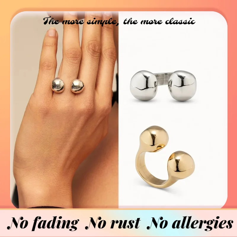 

Unode50 Fashion Metallic Ring Niche Design Personality All-in-one Metallic accessories Ladies party High quality jewelry