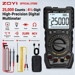 ZOYI ZT-225 25000 Counts 4½ Digit True RMS Digital Multimeter Auto Range Temperature Tester Electrician Home Industrial Repair
