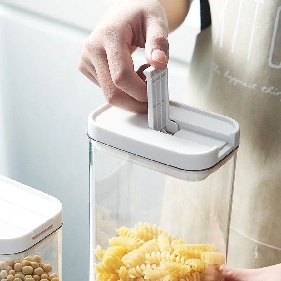 Scatola per la conservazione degli alimenti sigillata da 1 pezzo con coperchio, organizer per la conservazione degli alimenti di dimensioni multiple per la conservazione di cereali per alimenti secchi