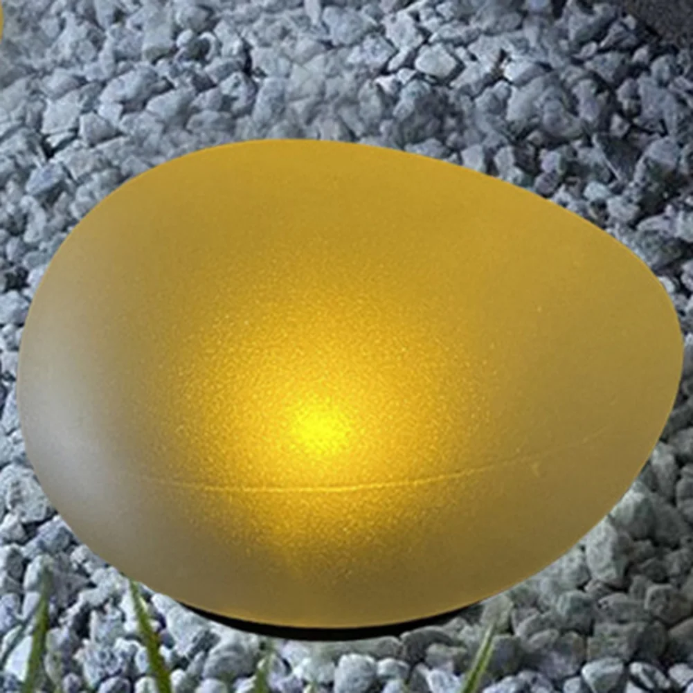 

Солнечная лампа из гальки 600 мАч Glow Cobble Stone IP55 Водонепроницаемый солнечный садовый светильник с оптическим управлением для садового газона для паркового балкона