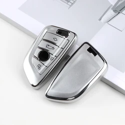 TPU Car Key Cover Shell Fob Holder Case For BMW X3 X5 X6 F30 F34 F10 F20 G20 G30 G01 G02 G05 F15 F16 1 3 5 7 Series Accessories