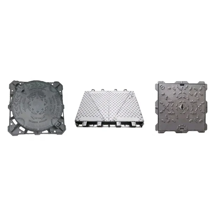 EN124 D400 Single Seal Manhole Cover Ductile Iron Square Design Fabrication Services Product
