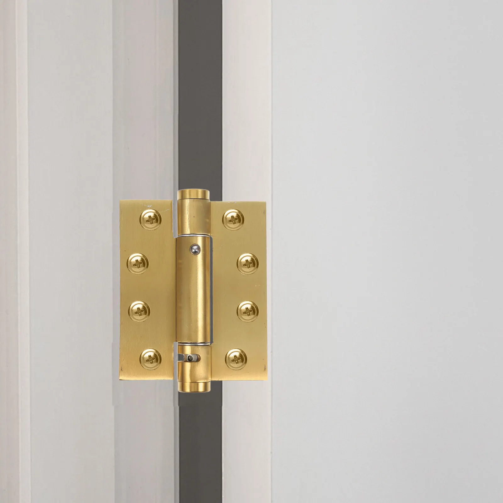 2Pcs Auto Close Door Hinges Heavy Duty Spring Loaded Hinge for Wood Screen Bathroom Laundry Room Exterior Doors
