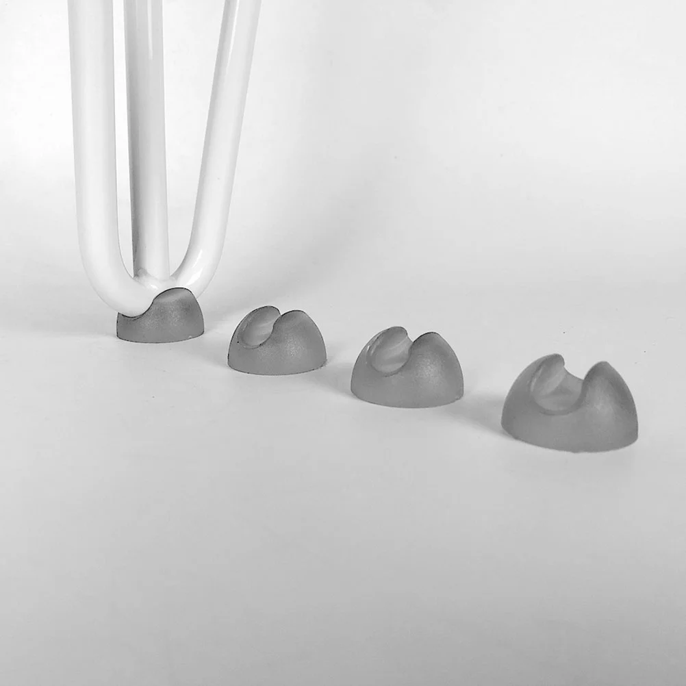 8 Pcs Chair Foot Protector Table Legs Furniture Rubber Pads for Chairs Feet Clear Mat Sofa