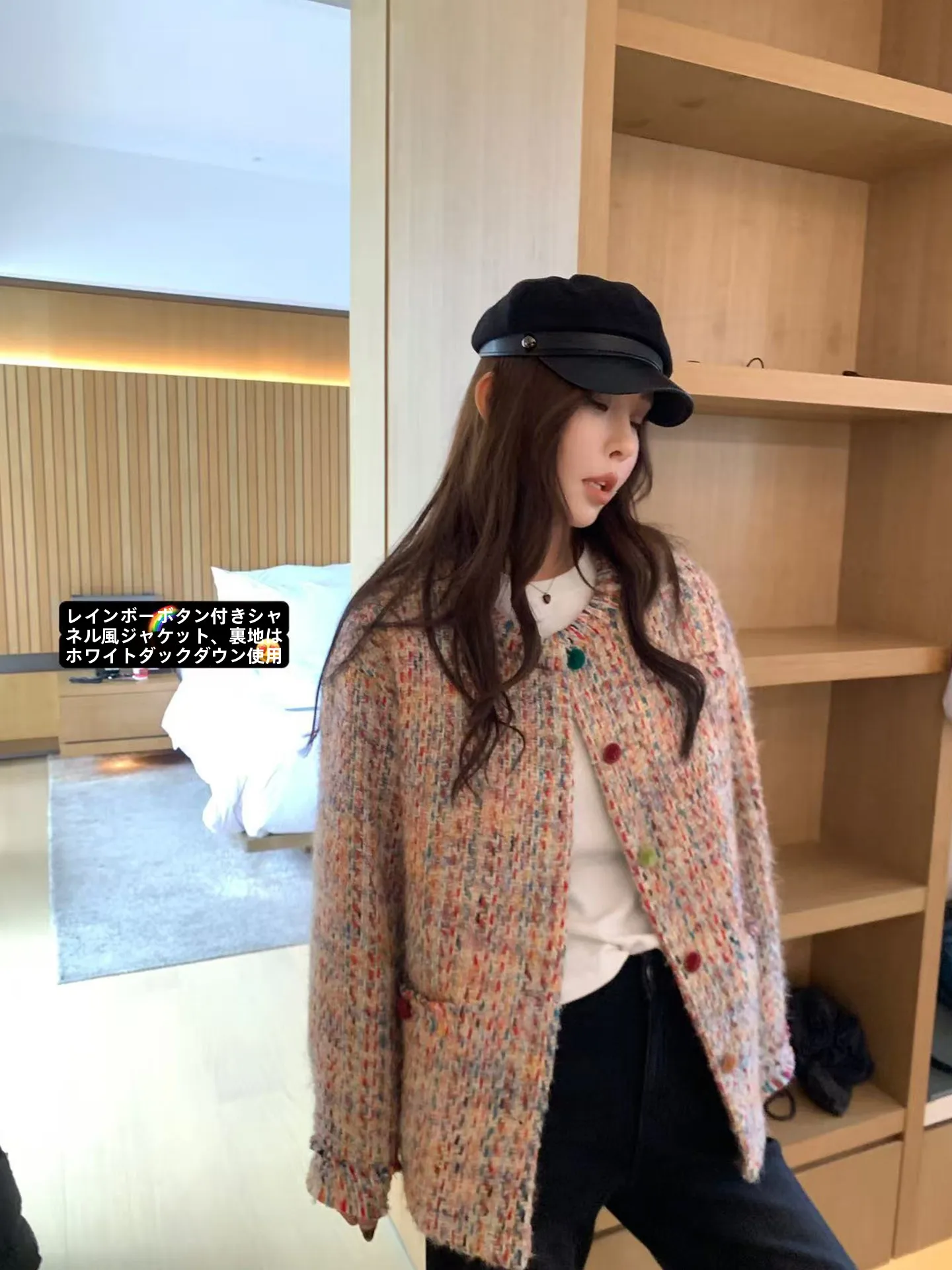 

Button Inner down Jaet Ele Version Jing Champagne Outerwear Commute Sle Thiened Long Sve Warm Coat