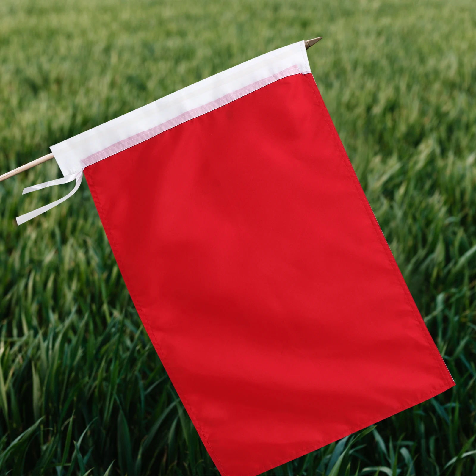 

2pcs Waterproof Garden Flags Decor Simple Bright Color Outdoor Banner Party Spring Decoration Pure Color Wind Flag Lawn Yard