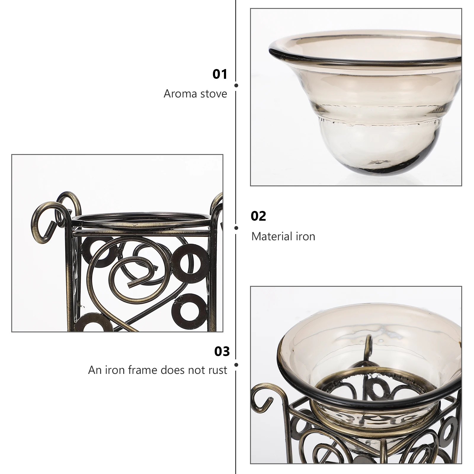 

Aroma Diffuser Burner Holder Oil Warmer Oil Burner Home Decoration Desktop Ornament For Bedroom