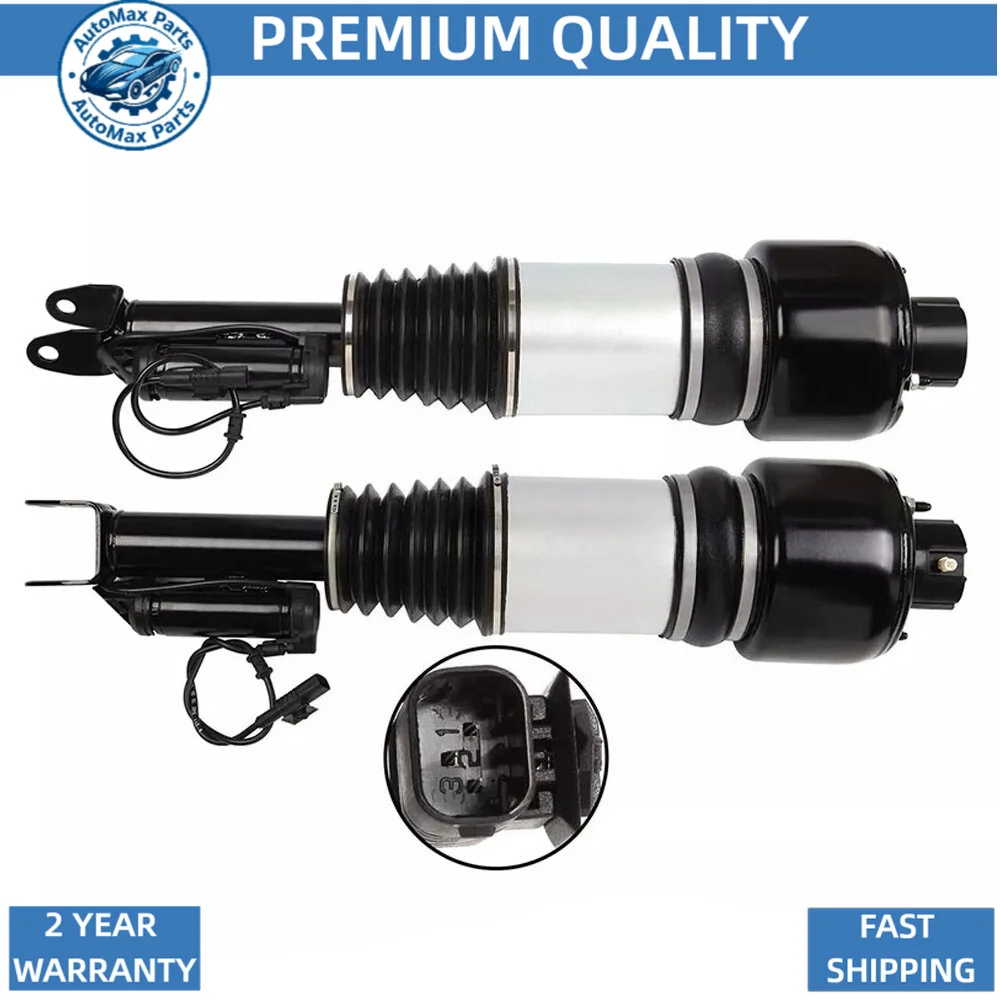 Pair Front Air Suspension Shock Struts Fit Mercedes W211 S211 W219 E350 CLS500 RWD A2113205413 A2113206013 A2113205513