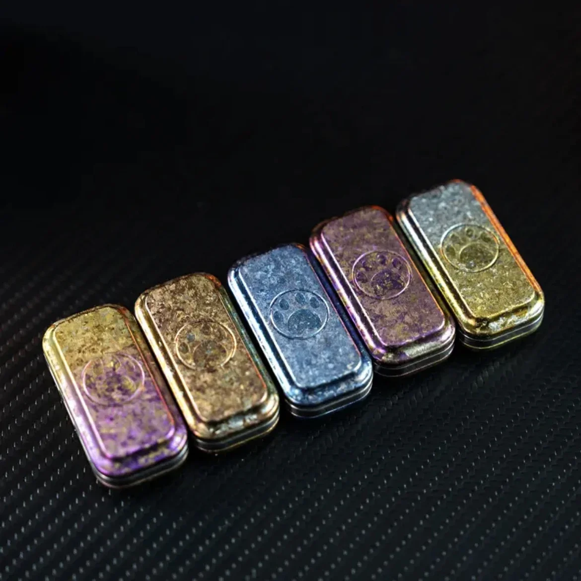 EDC Toys Fidget Toys Fidget Spinner Titanium Alloy Tuning Fork Push Toy Ice Crystal Finish Stress Relief ADHD Focus