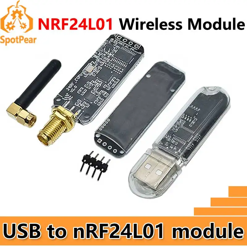 

USB TTL to nRF24L01 wireless serial UART Development Board 2.4G Wireless Data Transmission Module