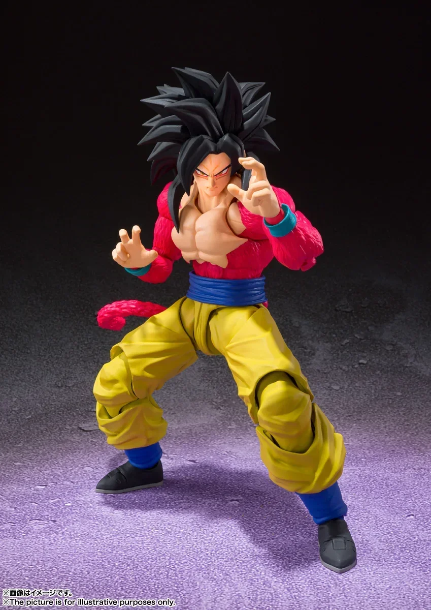 Original Dragon Ball Z SHF SH FIGUARTS Super Saiyan 4 DBZ SSJ4 Son Goku Action Figure Anime Figurals Brinquedos Toy Model