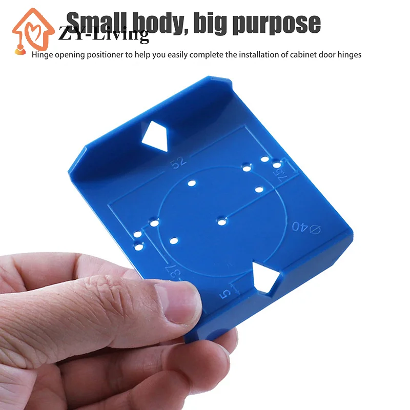 

Набор из 2 шаблонов для сверления и позиционирования петель, вспомогательный инструмент для установки мебельных петель, для деревообработки