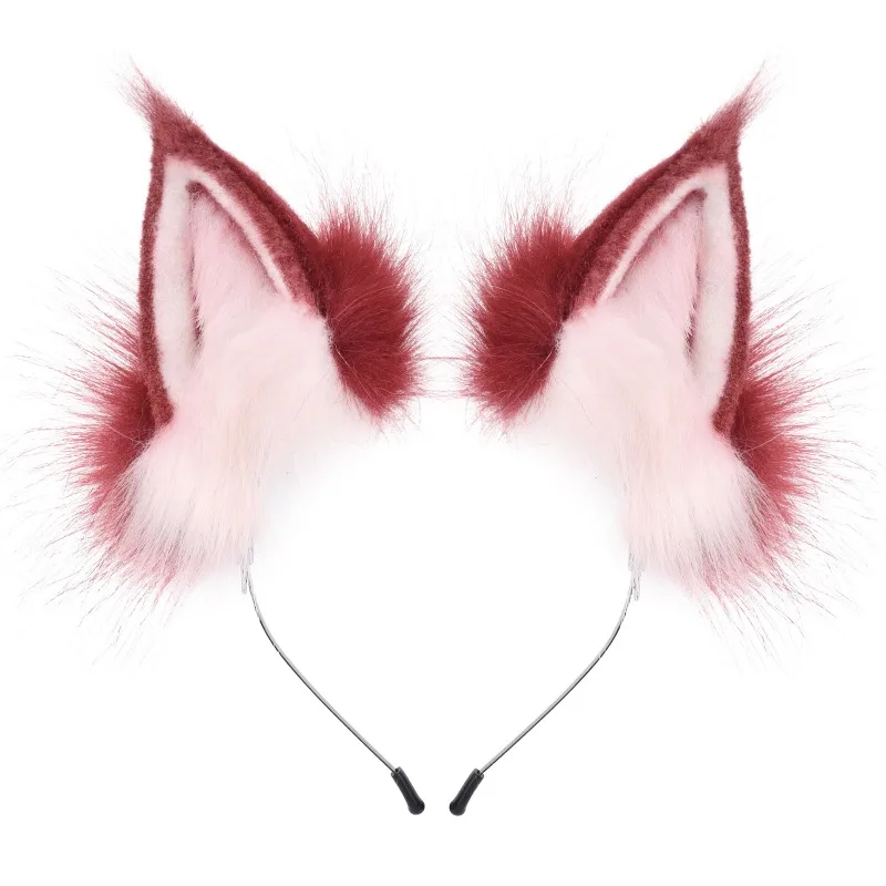 Animal Ears Headband Furry Fox Wolf Tail Costume Set for Party Cosplay Dress Up Costume Accessories view 4