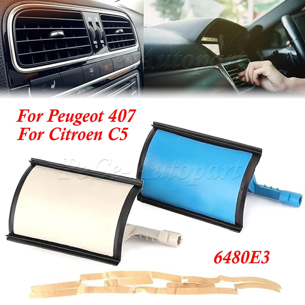 6480E3 Car Dual Zone Air Conditioning Heater Flap Repair Kit for Peugeot 407 2004-2016 Citroen C5 2001-2008