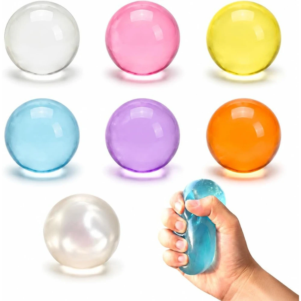 Coconut Oil Squish Ball Squishy Toy Anti Stress Sensory Fidgets Toy Soft Simulated Transparent Slow-rebound Decompression Toys