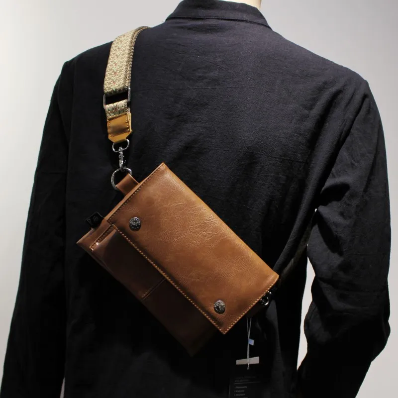 Casual Sporty Unisex Crossbody Bag Three-Box Brand Original Design Soft PU Leather Zipper Closure Street Style Small Square Bag