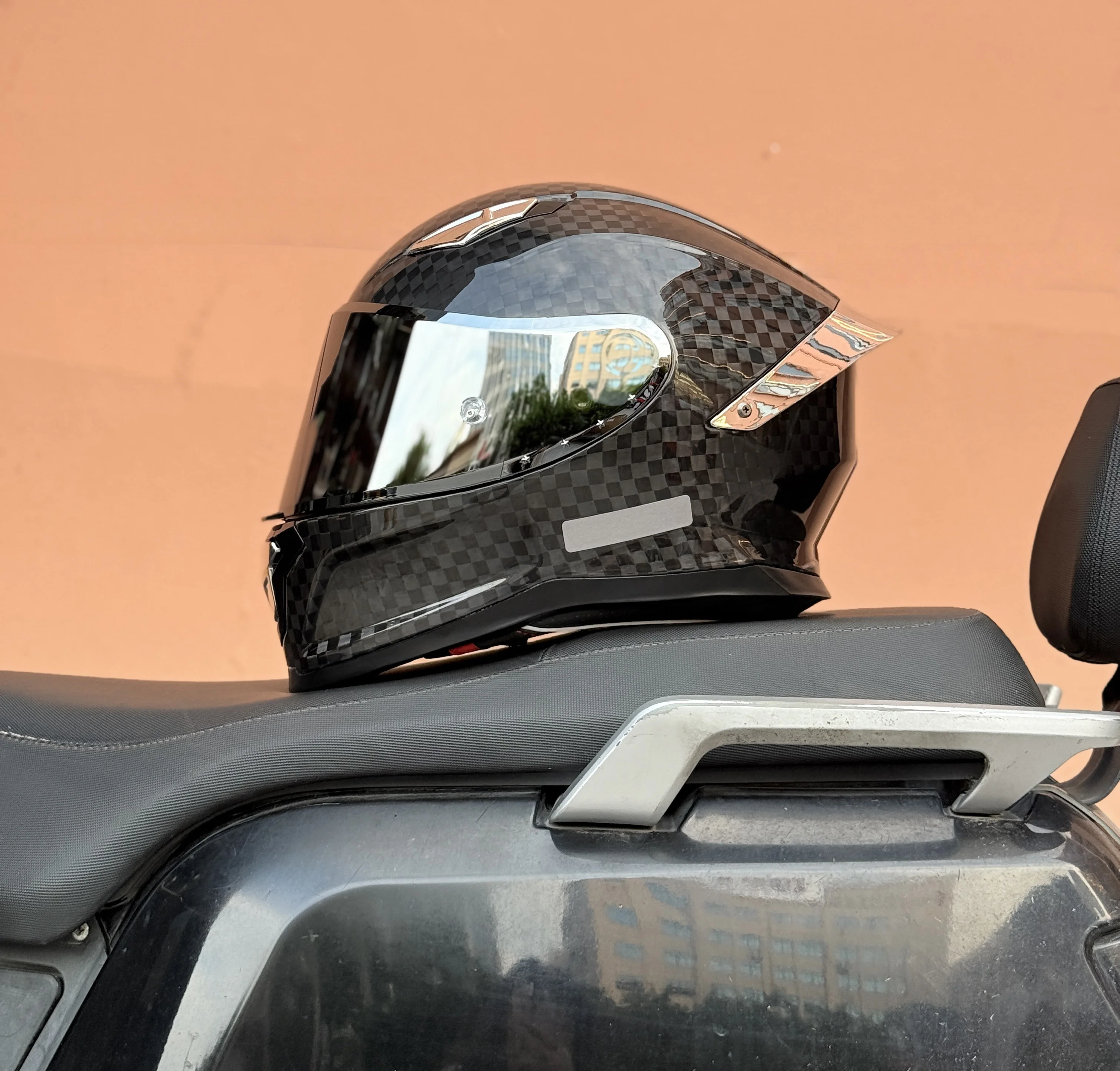 Factory Direct 12K Carbon Fiber Helmet - 3C&DOT, Impact-Resistant,12-Month Warranty