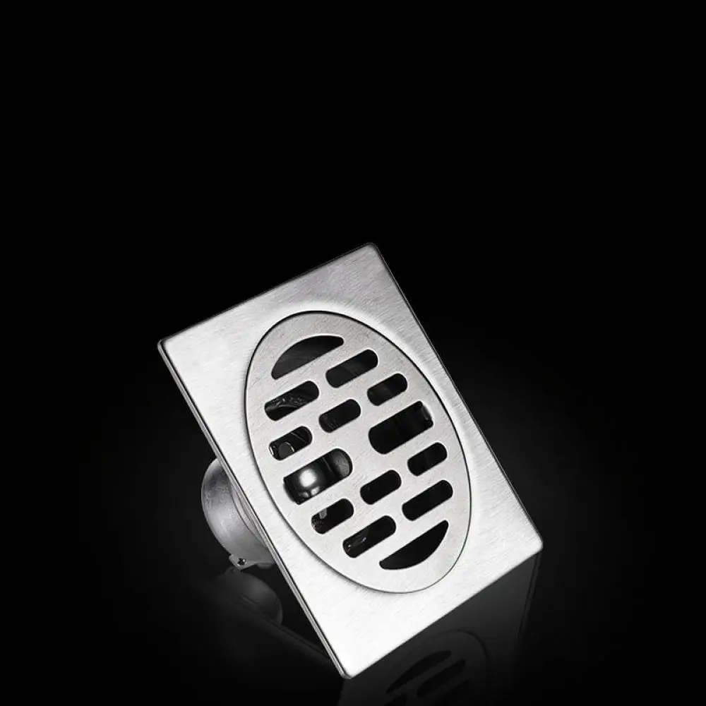 304 Stainless Steel Floor Drain Anti Odor Bathroom Shower Waste Grate Brushed Finish Deodorant Sink Strainer Kitchen Drainer