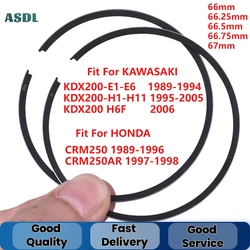 오토바이 엔진 피스톤 링, 혼다 KR8 CRM250 CRM 250 1989-1996 1995, 66mm, 66.25mm, 66.5mm, 66.75mm, 67mm, STD + 25 + 50 + 75 + 100