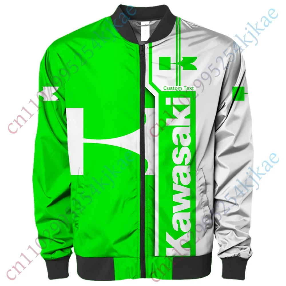 

Winter Kawasaki Jacket For Men Clothing Bomber Jacket Harajuku Baseball Uniform Lightweight Men's clothing Thick Coat Streetwear