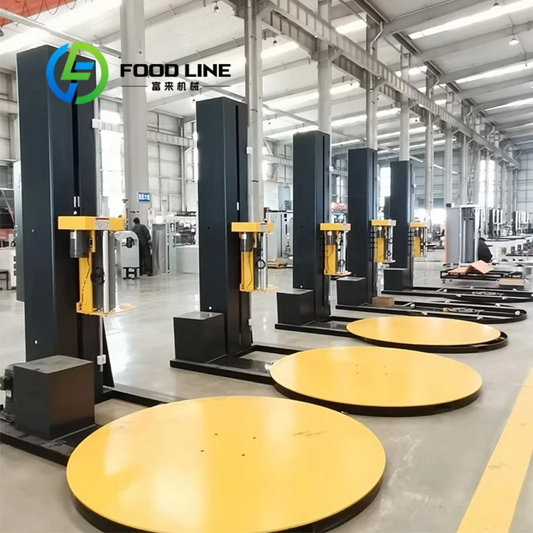Compact Pallet Wrapping Machine Space Saving Design Perfect For Small Warehouse Workshop And Limited Working Area