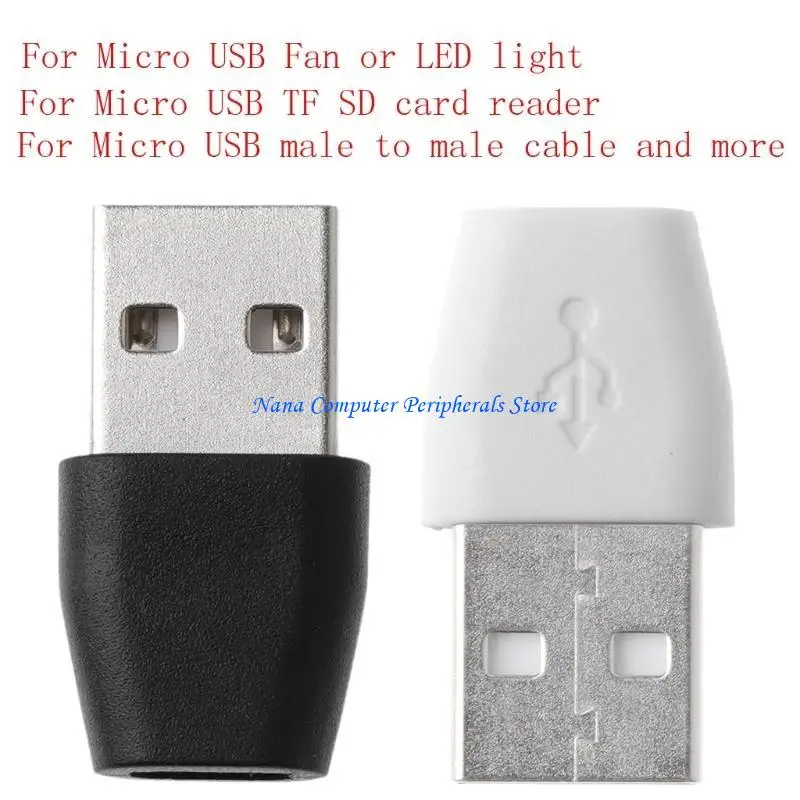 F68C USB Một bộ chuyển đổi bộ chuyển đổi nữ sang micro sang vi mô để truyền dữ liệu và điện tích