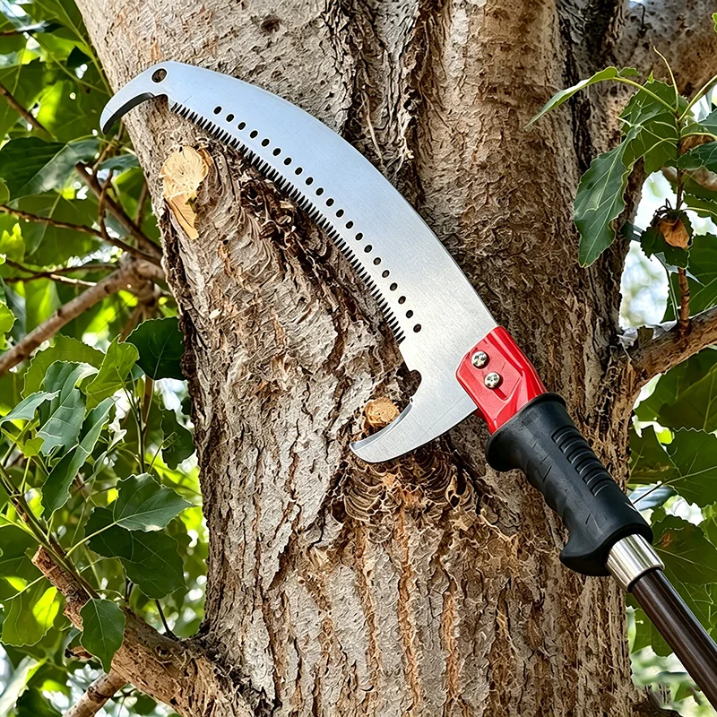 

Aluminum alloy telescopic rod high-altitude pruning saw 3 meters long thick high hardness portable garden pruning tool