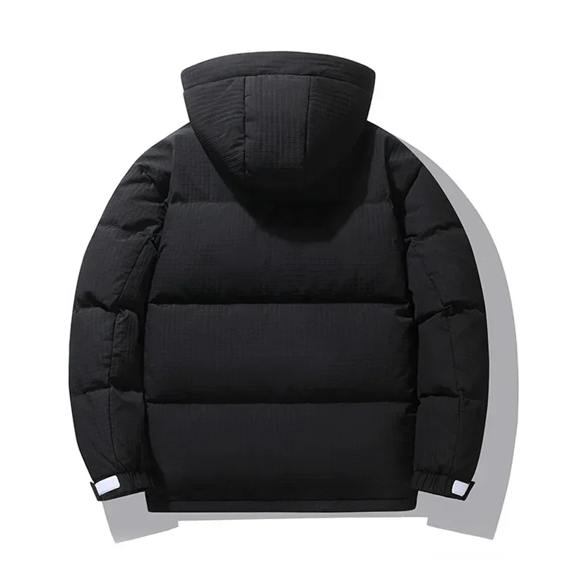 Winter Brand Hooded Puffer Jacket for Men Thickened Warm Waterproof Outdoor White Duck Down Jacket Man Casual Down Coat Male