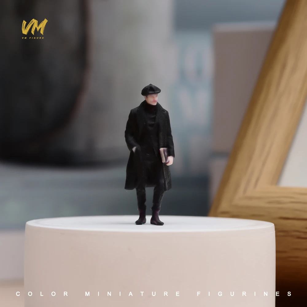 3D Miniatur-Figuren 1/64 Rennfahrerin Professionelle Fotografin Lässiger Mann Mädchen Szenerie-Requisiten Modellansicht Ornamente Fahrzeug-Dekoration – Detail 28