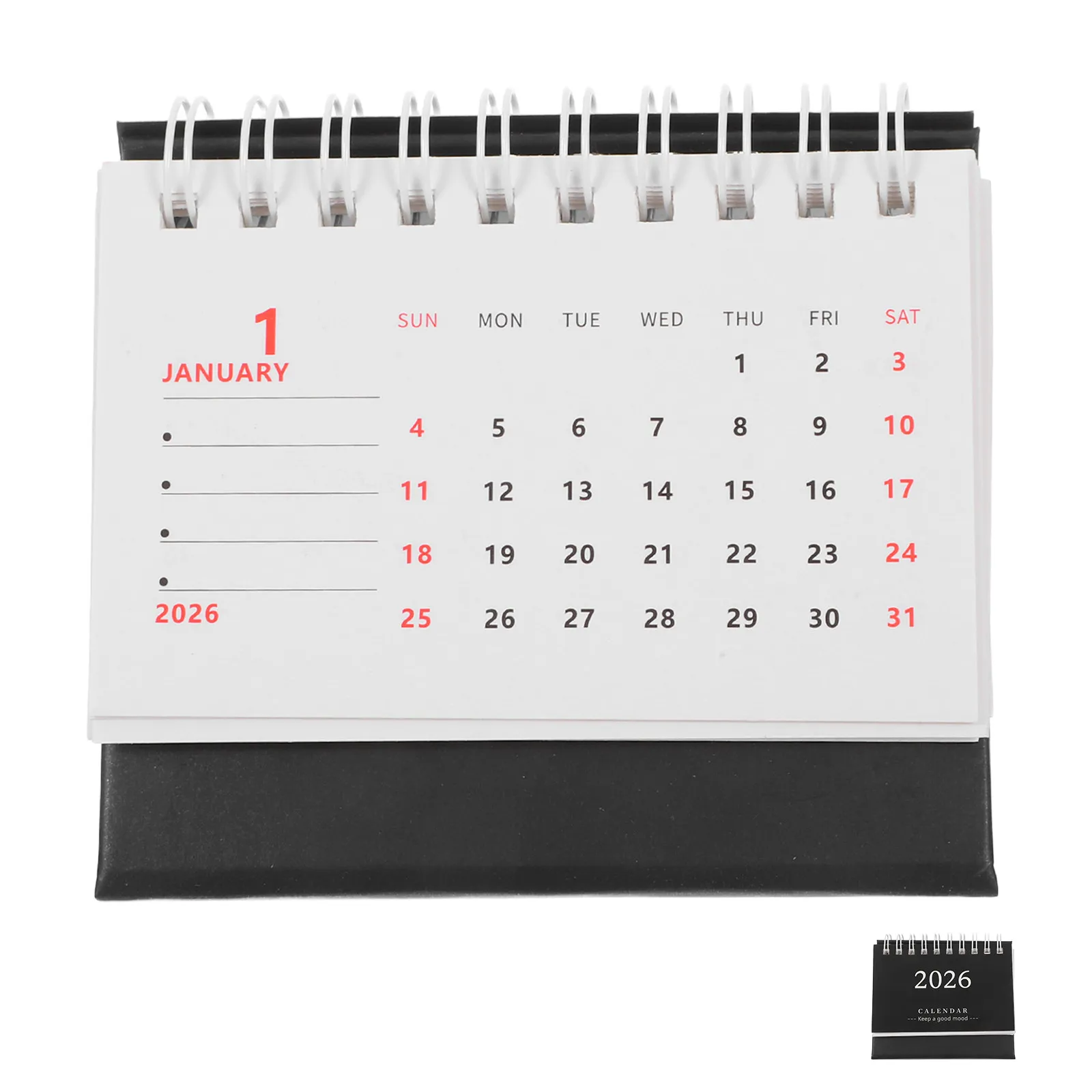 

Mini 2026 Desk Calendar Foldable Standing Flip Small Monthly Desktop Planner Office Home Daily Schedule Organizer