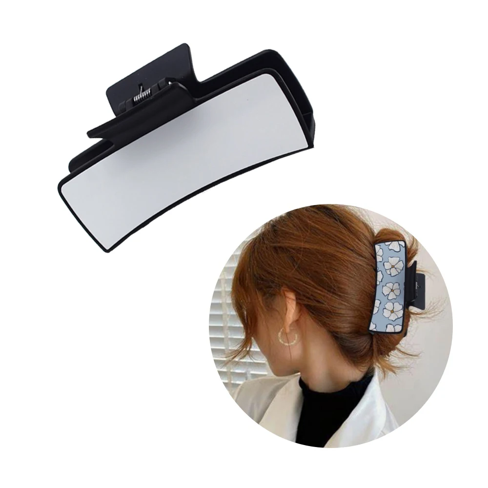 

10 Pcs Sublimation Blank Hair Clip With Anti Slip Grip For All Hairstyles Hair Clips Suitable For Heat Transfer Print ﻿