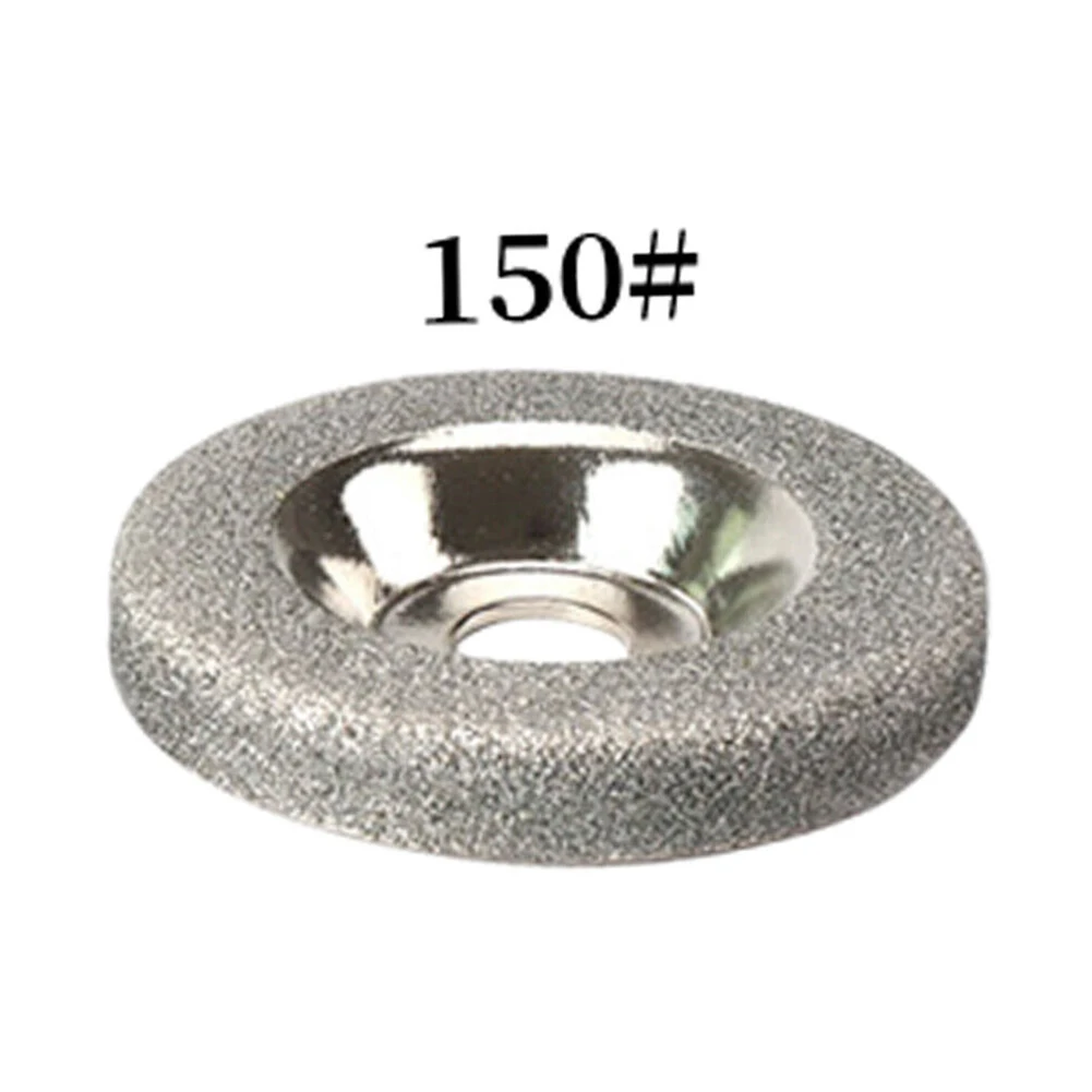 Imagem -03 - Diamante Rebolo Emery Fresa Disco de Lixar Afiador de Círculo Ferramentas Rotativas de Pedra Acessórios 150 Grãos 180 Grãos 320 50 mm