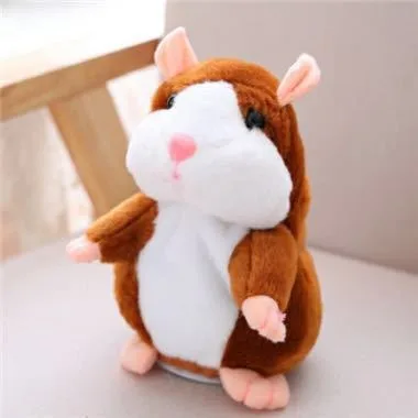 Juguetes de peluche de hámster parlante para niños, juguete de animales de peluche Kawaii, habla, registro de sonido, repetición, regalo de Navidad