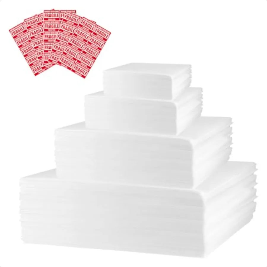 

160 Pack Foam Pouches Cushion Foam 4 Sizes Moving Wrap Pouches Packing Cushioning plies plies Packing Materials for Moving Dish