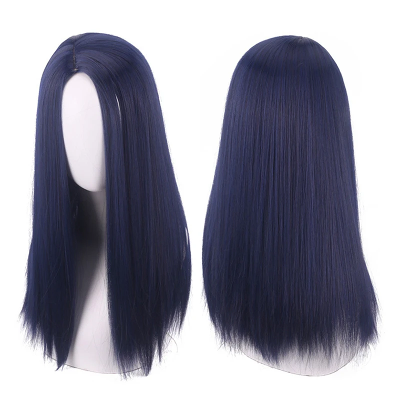 High Quality Arcane Caitlyn Cosplay Wig Anime Dark Blue Long Straight Heat Resistant Synthetic Hair The Sheriff of Piltover Wigs