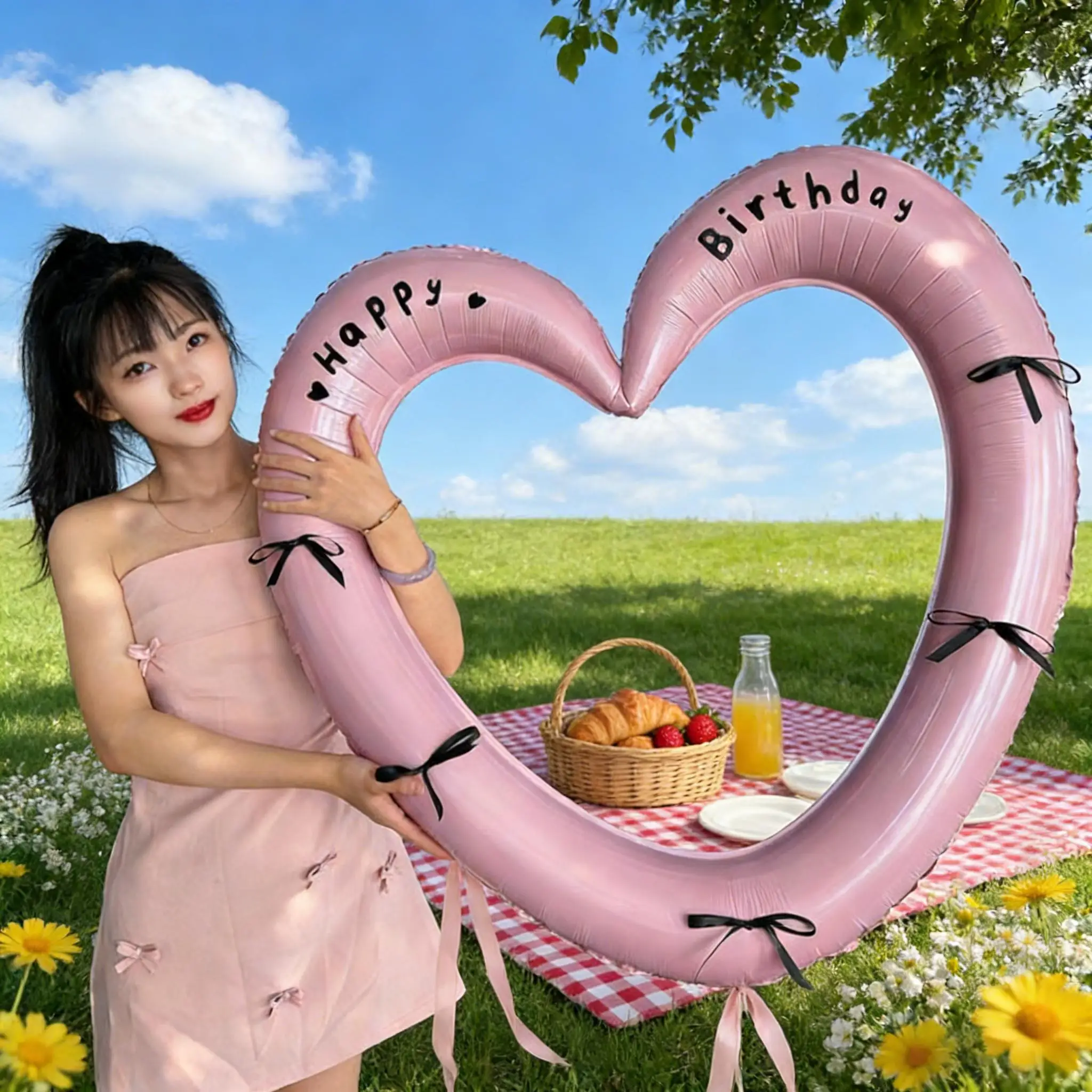 40 Inch Pink/Red He…