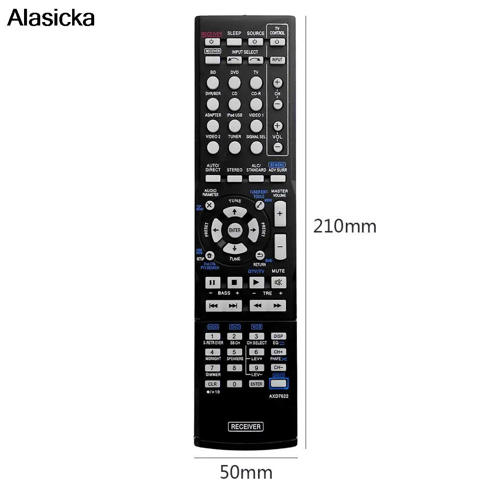 1Pcs Plastic Replacement AXD7622 TV Remote Controller for Pioneer VSX-521 AXD7660 VSX-422-K AXD7662 Multi Media Devices Hot Sale