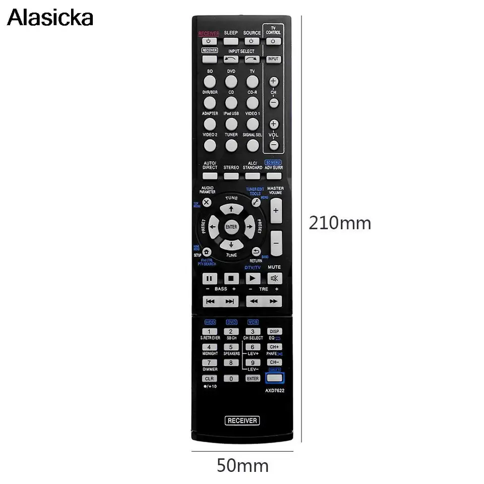 1 個プラスチック交換 AXD7622 テレビリモコンパイオニア VSX-521