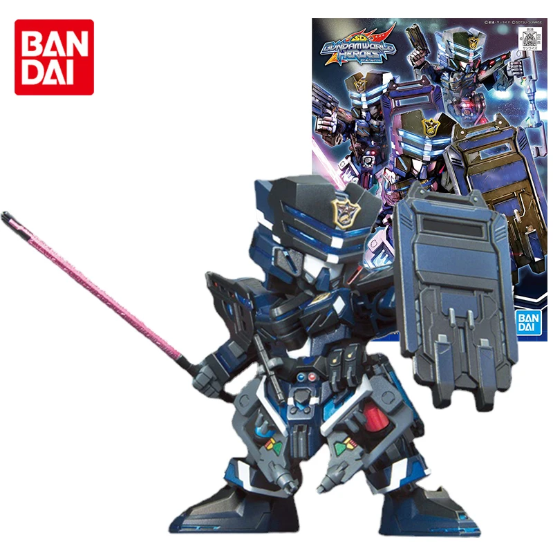 Bandai Genuine Gundam Model Kit Anime Hand-run SDW Heroes Nverde Buster Team Member Gunpla Anime Action Figure Toys for Children