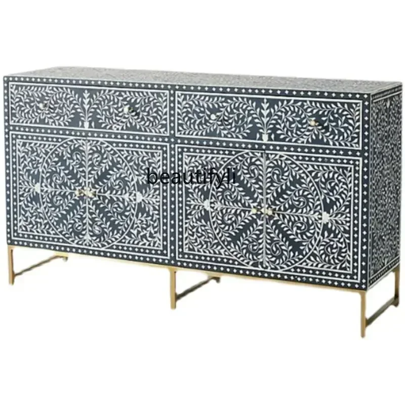 

Y zq French Sideboard Cabinet French American Style Sideboard Cabinet Carved Oak Entrance Cabinet Locker Bucket European Style