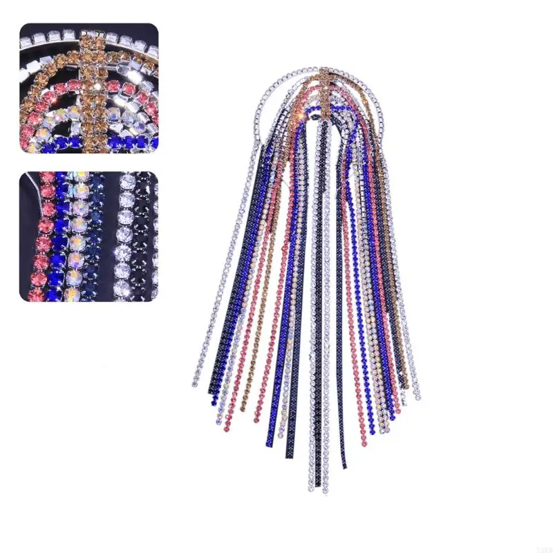 N5KB retro voor Tassel Handmade Bridal voor hoofdaccessoire voor feest wo