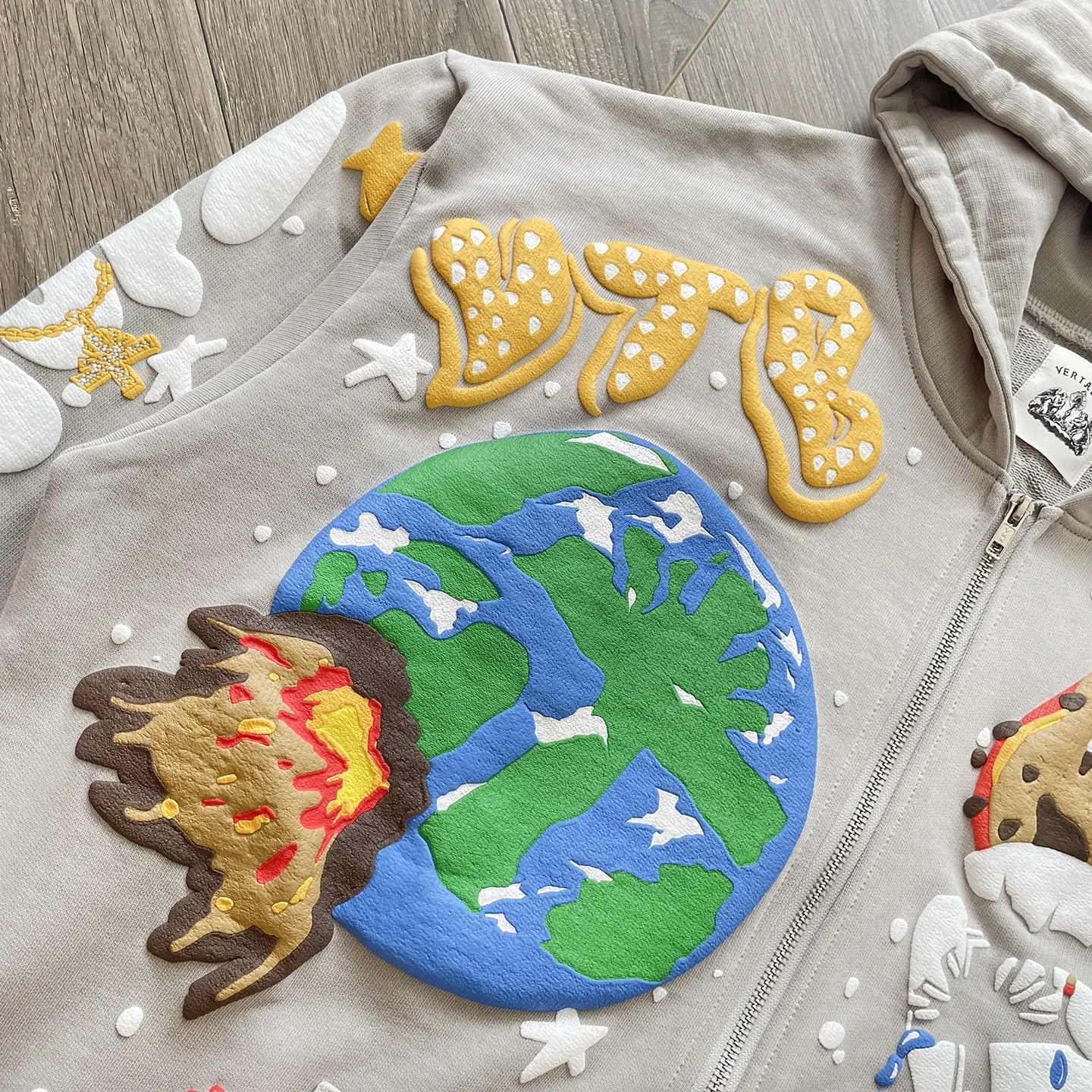 VERTABRAE Cosmic Zip Up Hoodie