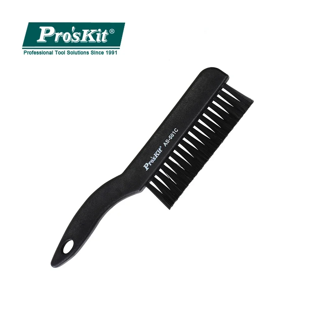 

Pro'sKit AS-501C Anti-static Brush (140mm) High-Quality For Computer Electronic Component Repair Thoroughly Cleaning Brush