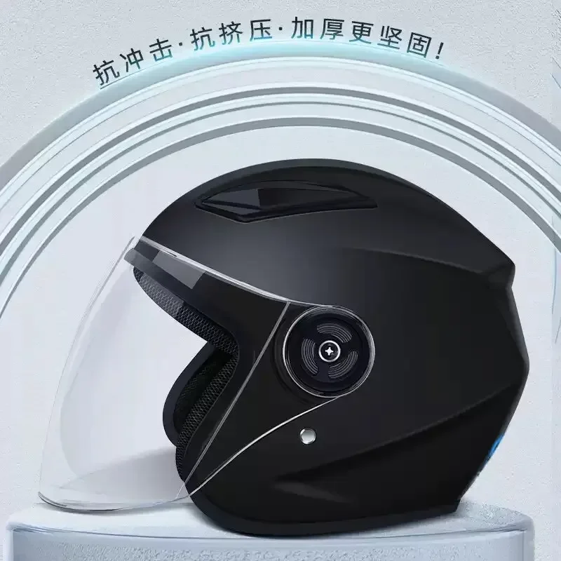 WinterWarm elektrische autohelm dubbel vizier motorfiets universele halve helm veiligheidskap vier seizoenen herkennen door 3C Clipper Whal