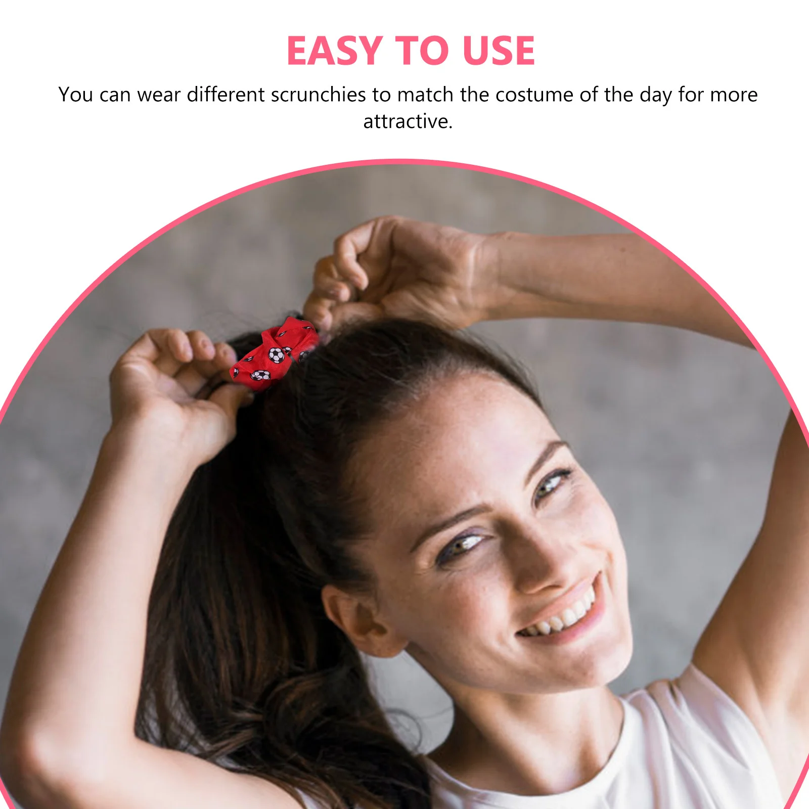 

8pcs Printed Accessories Women Soft Cloth Hair Ties Ropes Bands Ponytail Holders Ponytail Holders Hair Accessories