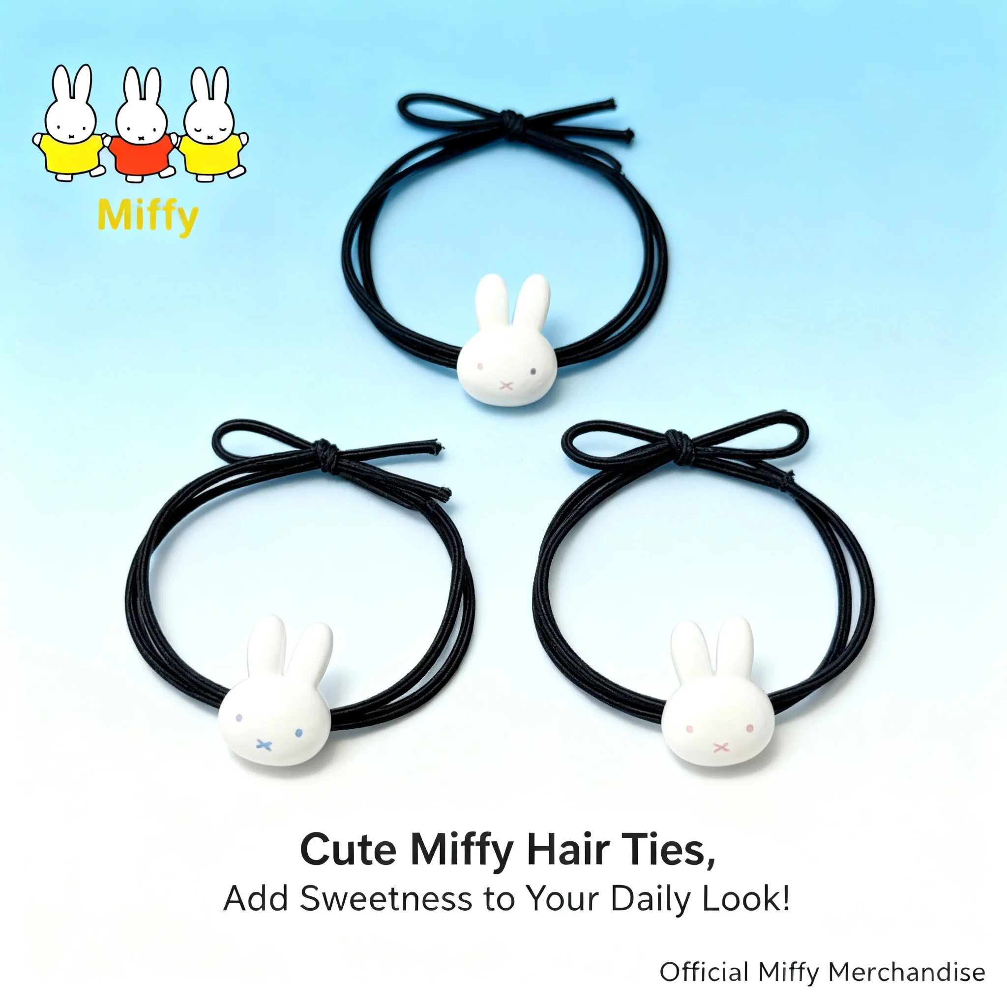 Kawaimiffy Rabbit Hair Tie Cartoon Couple Sweet Forest-style Girl Hair Band Super Cute Instagram Best Friend Hair Tie